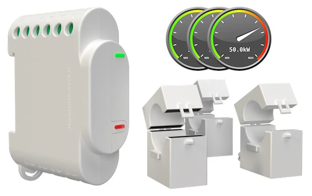 Effektmätare 3-faser med styrning av kontaktor