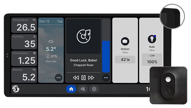 Stor väggskärm + termometer