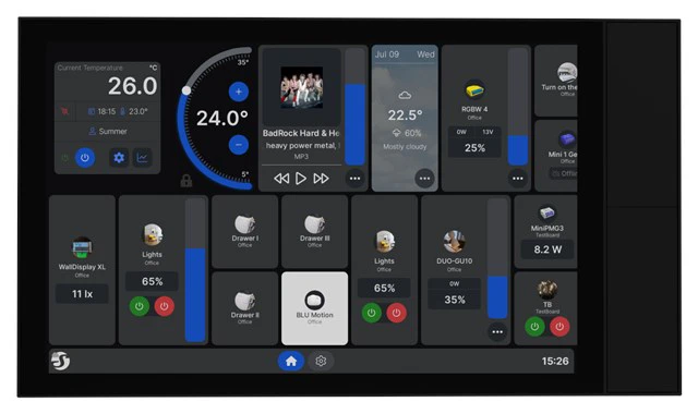 Extra stor väggskärm